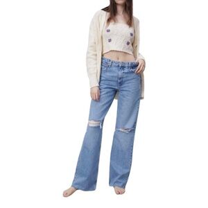 🌸New🌸 Zara Sleeveless Embroidered Knit Top S NWT